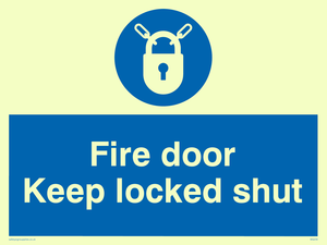 fire door keep locked shut