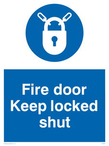 fire door keep locked shut