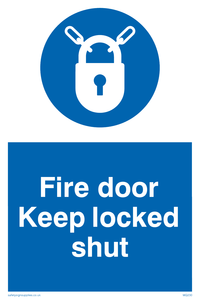 fire door keep locked shut