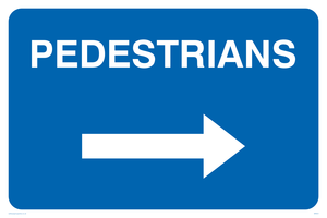 pedestrians arrow right