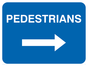 pedestrians arrow right