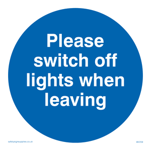 Switch off lights