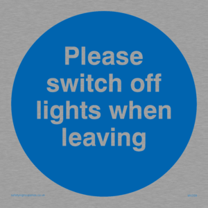 Switch off lights