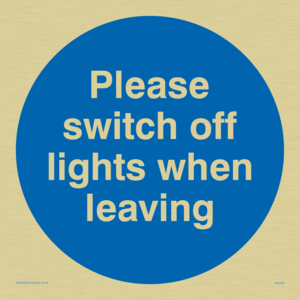 Switch off lights