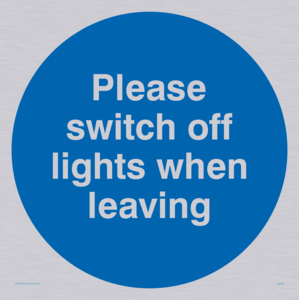 Switch off lights