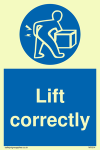 lift correctly