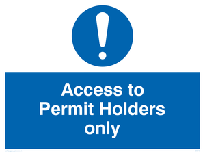 access to permit holders only