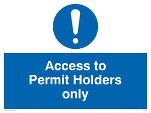 access to permit holders only