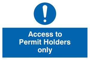 access to permit holders only