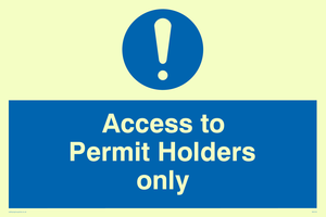 access to permit holders only