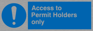 access to permit holders only