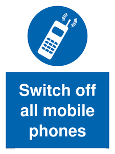 Switch off all mobile phones