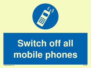 Switch off all mobile phones