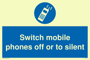 Switch mobile phones off or to silent