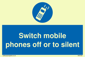 Switch mobile phones off or to silent