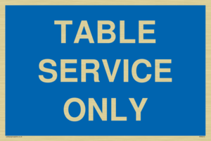 Table service only