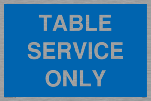 Table service only