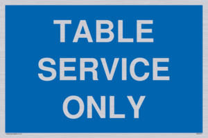 Table service only