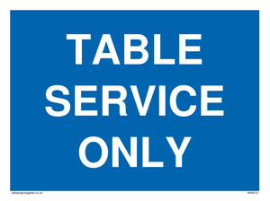 Table service only