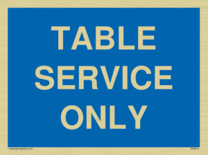 Table service only