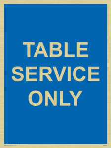 Table service only