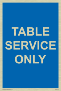 Table service only