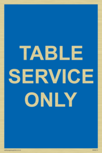 Table service only