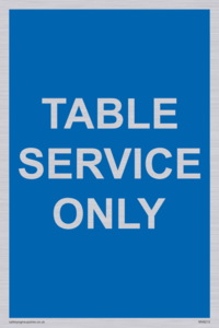 Table service only