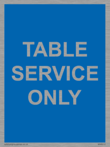 Table service only
