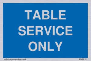 Table service only