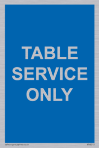 Table service only