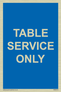 Table service only