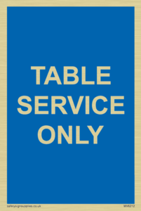 Table service only