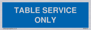 Table service only