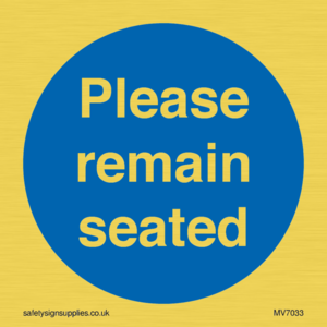 Please remain seated