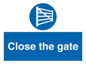 Close the gate