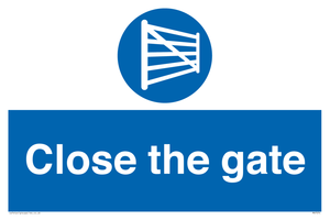 Close the gate