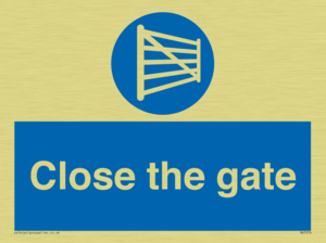 Close the gate