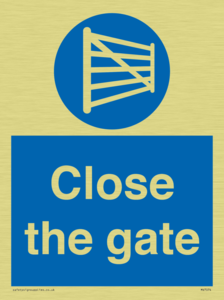 Close the gate