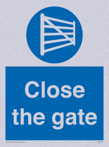 Close the gate