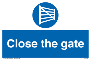 Close the gate