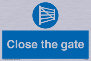 Close the gate