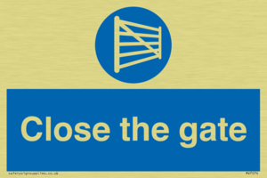 Close the gate