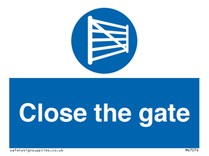 Close the gate