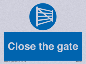 Close the gate