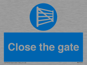 Close the gate