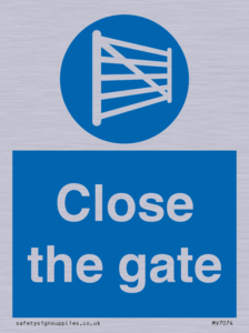 Close the gate
