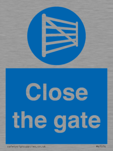 Close the gate