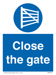 Close the gate