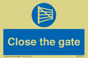 Close the gate